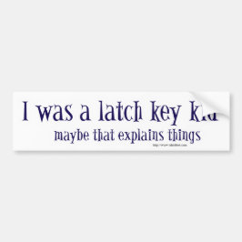 Adesivo Para Carro Eu era um garoto chave