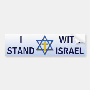 Adesivo Para Carro Eu estou com Israel