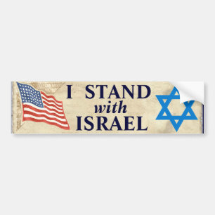 Adesivo Para Carro Eu estou com Israel