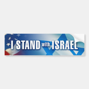 Adesivo Para Carro Eu estou com Israel