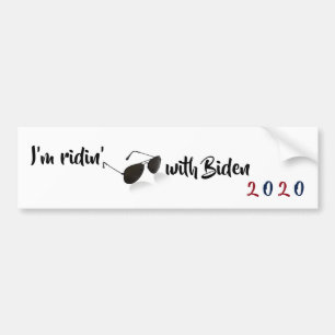 Adesivo Para Carro Eu estou Ridin' com Biden em 2020