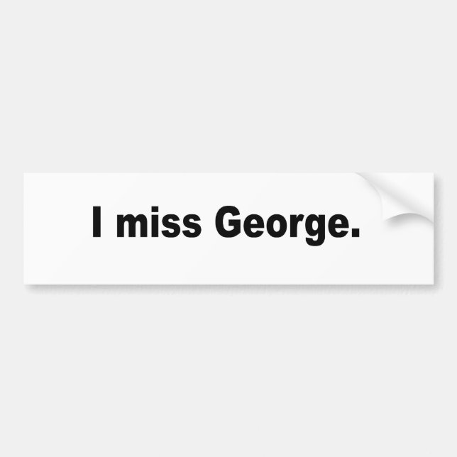 Adesivo Para Carro Eu falto George (Frente)