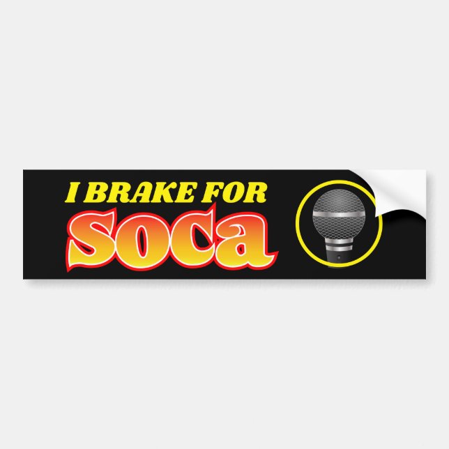 ADESIVO PARA CARRO EU FREIO PARA SOCA (Frente)