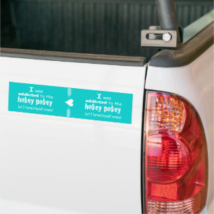Adesivo Para Carro Eu fui viciado na citação da Tipografia Hokey Poke