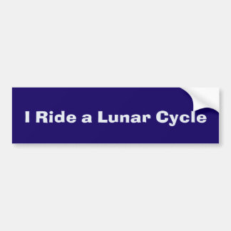 Adesivo Para Carro Eu monto um ciclo lunar Bumpersticker