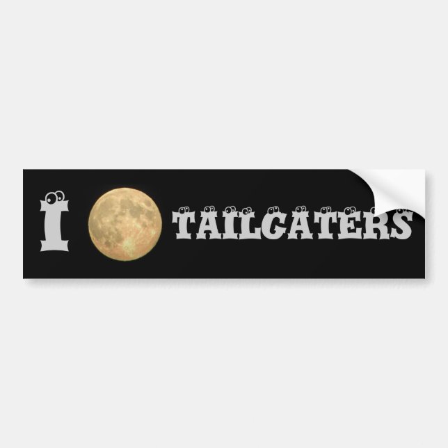 Adesivo Para Carro Eu Moon Tailgaters (Frente)