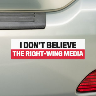 Adesivo Para Carro Eu não acredito na mídia anti-republicana