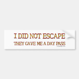 Adesivo Para Carro Eu não escapei