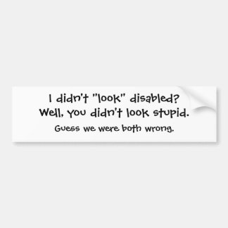 Adesivo Para Carro Eu "não olhei" desabilitei?