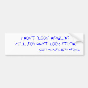 Adesivo Para Carro Eu "não olho" desabilitei?