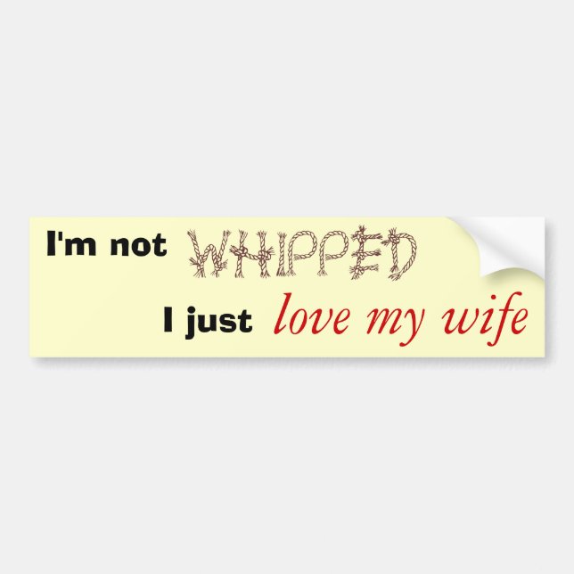 Adesivo Para Carro Eu não sou chicoteado (Frente)