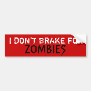 Adesivo Para Carro EU NÃO TRAVO para, ZOMBIS - Custo… - Personaliz