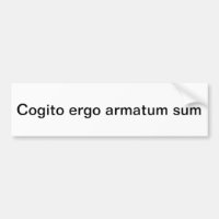 Eu penso que conseqüentemente eu sou armado