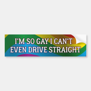 Adesivo Para Carro Eu posso nem sequer conduzir o hetero