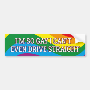 Adesivo Para Carro Eu posso nem sequer conduzir o hetero