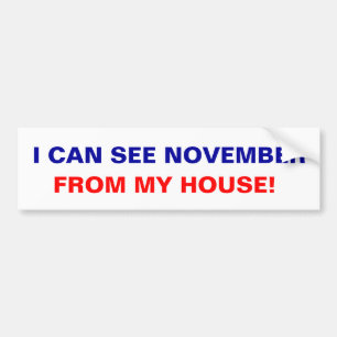 Adesivo Para Carro Eu posso ver novembro de minha casa!