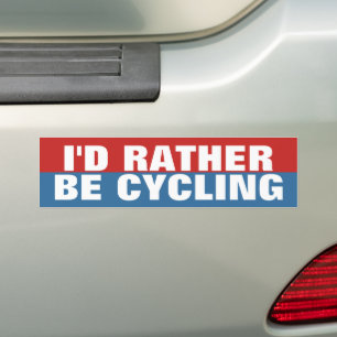 Adesivo Para Carro Eu preferencialmente andaria a andar de bicicleta
