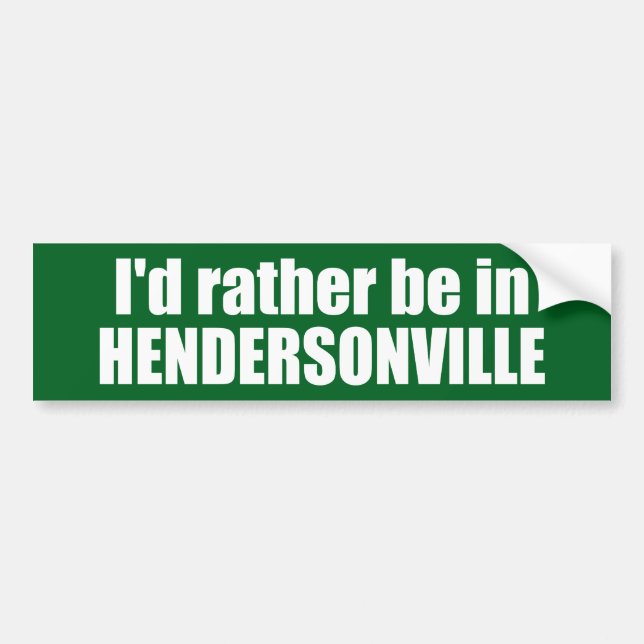 Adesivo Para Carro Eu Preferencialmente Em Hendersonville Carolina do (Frente)