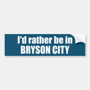 Adesivo Para Carro Eu Preferencialmente Estar Em Bryson City Carolina