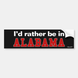 Adesivo Para Carro Eu preferencialmente estaria em Alabama