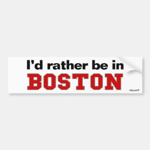 Adesivo Para Carro Eu preferencialmente estaria em Boston