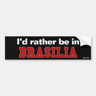 Adesivo Para Carro Eu preferencialmente estaria em Brasília