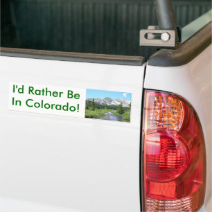 Adesivo Para Carro Eu preferencialmente estaria em Colorado!