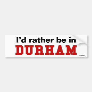 Adesivo Para Carro Eu preferencialmente estaria em Durham