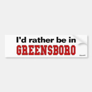 Adesivo Para Carro Eu preferencialmente estaria em Greensboro