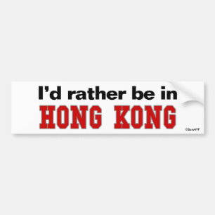 Adesivo Para Carro Eu preferencialmente estaria em Hong Kong