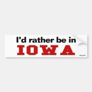 Adesivo Para Carro Eu preferencialmente estaria em Iowa