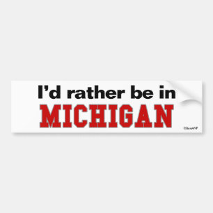 Adesivo Para Carro Eu preferencialmente estaria em Michigan