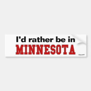 Adesivo Para Carro Eu preferencialmente estaria em Minnesota