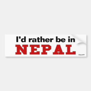 Adesivo Para Carro Eu preferencialmente estaria em Nepal