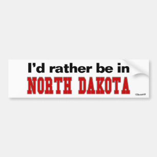 Adesivo Para Carro Eu preferencialmente estaria em North Dakota