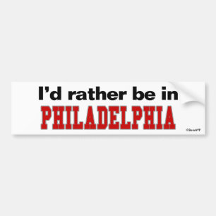 Adesivo Para Carro Eu preferencialmente estaria em Philadelphfia