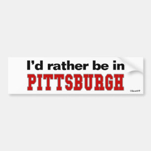 Adesivo Para Carro Eu preferencialmente estaria em Pittsburgh