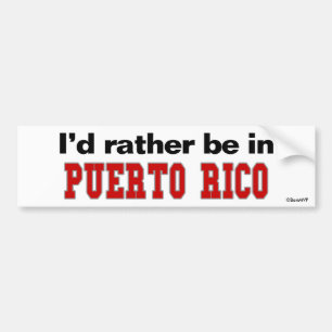 Adesivo Para Carro Eu preferencialmente estaria em Puerto Rico