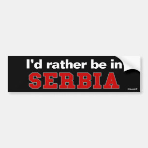 Adesivo Para Carro Eu preferencialmente estaria em Serbia