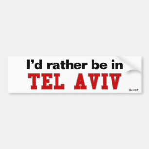 Adesivo Para Carro Eu preferencialmente estaria em Tel Aviv