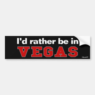 Adesivo Para Carro Eu preferencialmente estaria em Vegas