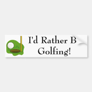 Adesivo Para Carro Eu preferencialmente Golfing o autocolante no