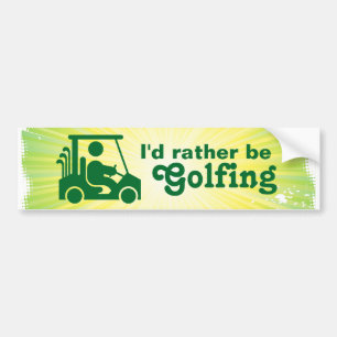 Adesivo Para Carro Eu preferencialmente Golfing o autocolante no