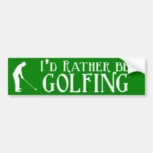 Adesivo Para Carro Eu preferencialmente Golfing o autocolante no