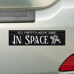 Adesivo Para Carro Eu Preferencialmente no Vinheta do Bumper Espacial