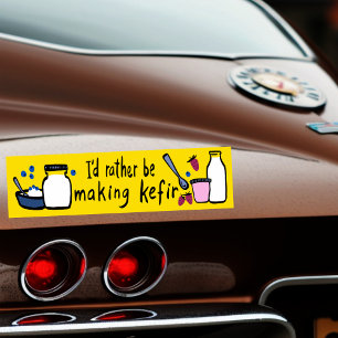 Adesivo Para Carro Eu PREFERENCIALMENTE SER FAZER KEFIR Divertido Fer