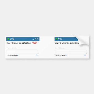 Adesivo Para Carro Eu preferencialmente seria Gchatting