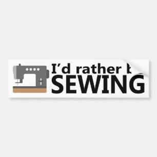 Adesivo Para Carro Eu preferencialmente Sewing