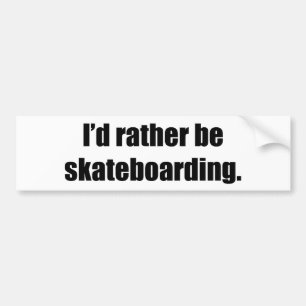 Adesivo Para Carro Eu preferencialmente Skateboarding