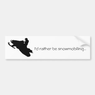 Adesivo Para Carro Eu preferencialmente snowmobiling… o autocolante